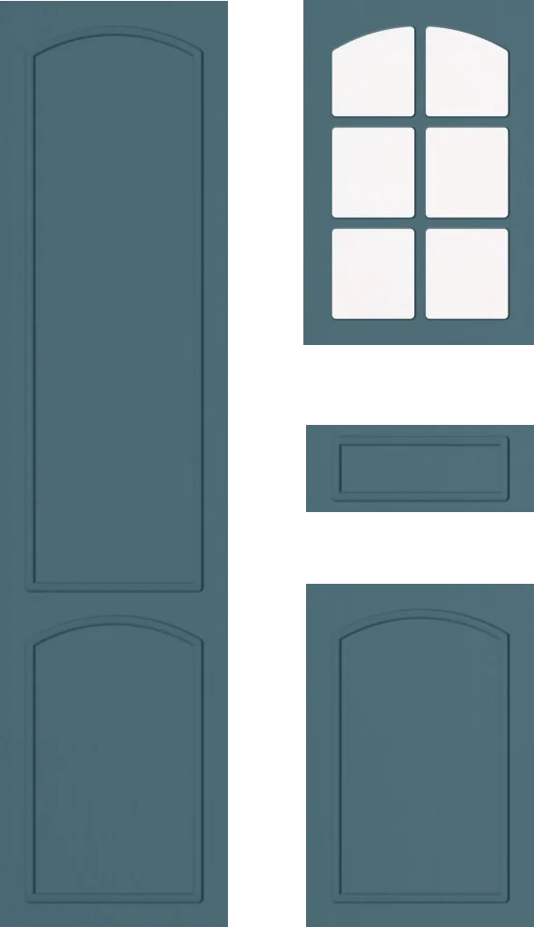 Begonia Cabinet Door: Petrol Blue Classic Framed Design Guide