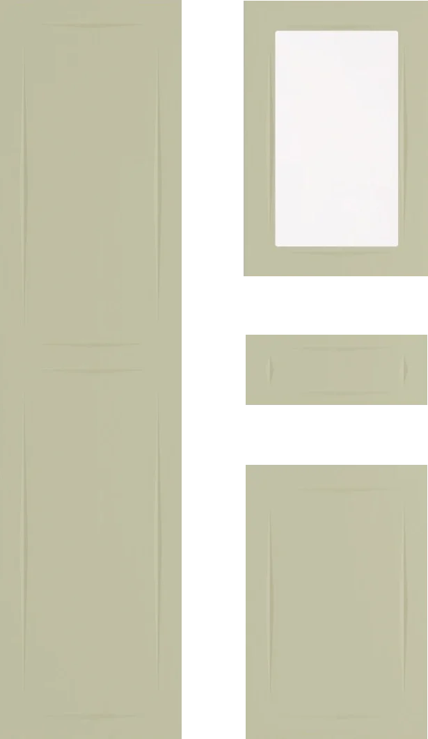 Jonquil Cabinet Door: Moss Green Classic Framed Design Guide
