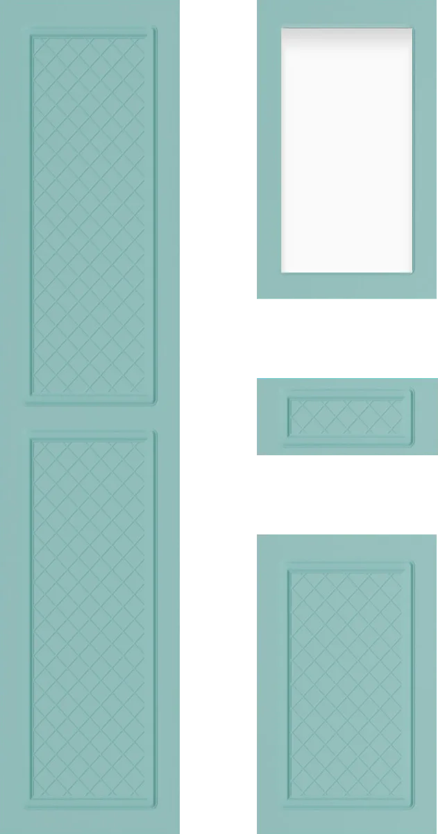 Milena Mint Cabinet Door: Textured Mint Textured Design Guide