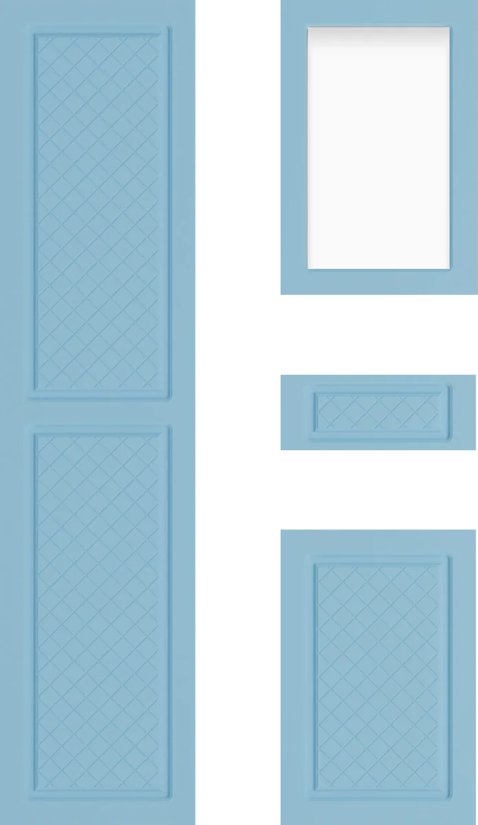 Milena Sky Cabinet Door: Textured Sky Blue Textured Design Guide