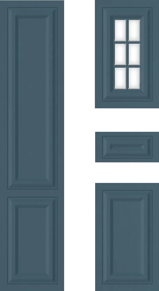 Nora Cabinet Door: Denim Blue Heritage Framed Design Guide