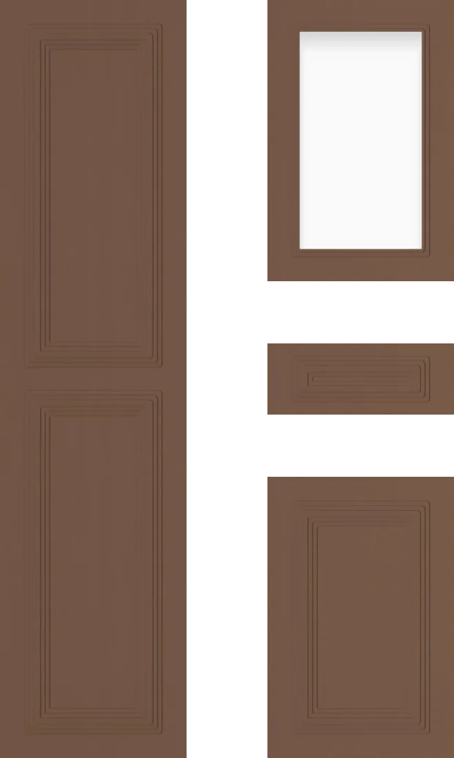 Norfolk Cabinet Door: Cocoa Brown Heritage Framed Design Guide