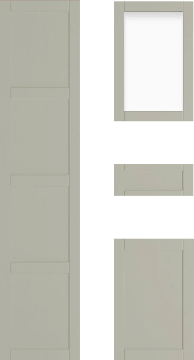 Sapphire Crown Cabinet Door: Pale Celadon Textured Design Guide