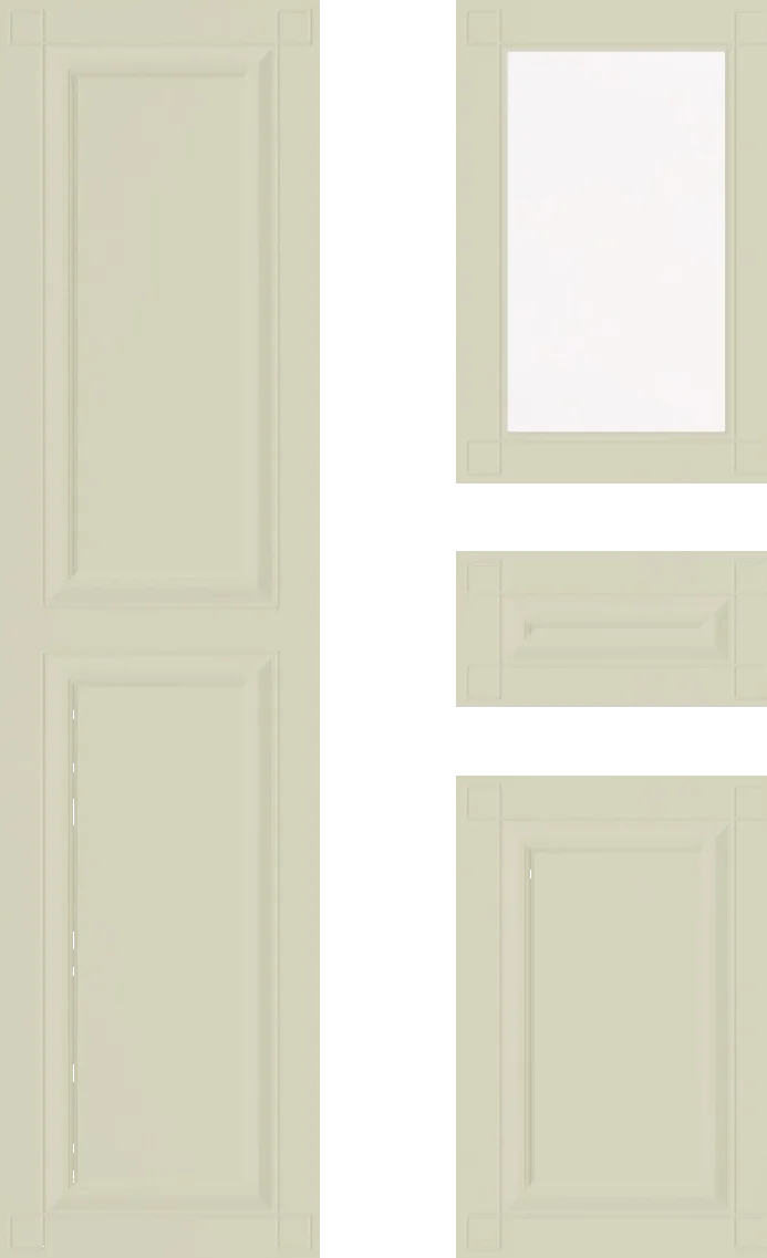 Shimmer Cabinet Door: Pale Pistachio Classic Framed Design Guide