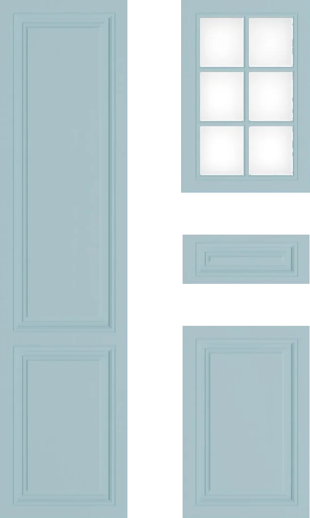 Windsor Cabinet Door: Sky Blue Heritage Framed Design Guide